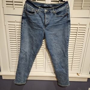 Old Navy High-Rise O.G. Straight Blue Jeans